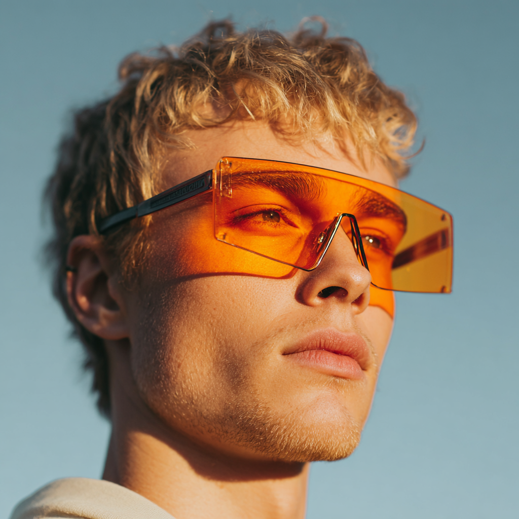Evening Orange Lens Glasses